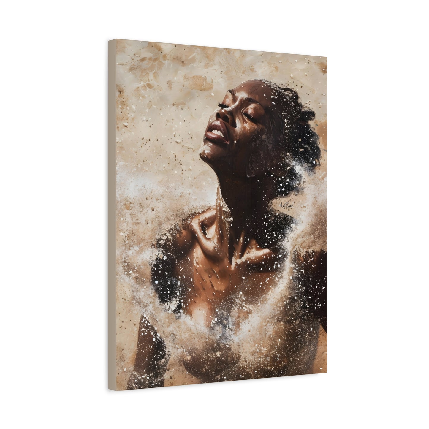 The Breakthrough Black Woman Art Canvas Wall Print