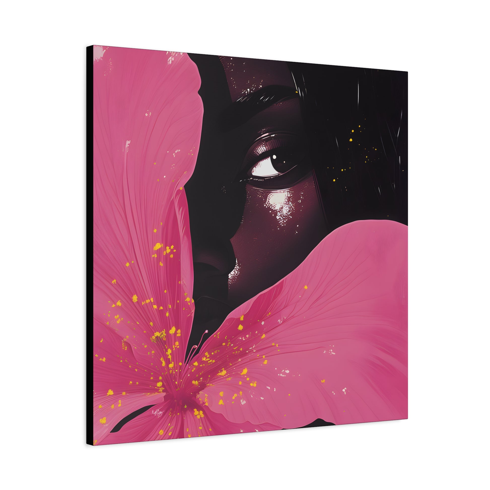 Beautiful Secrets Afrocentric Black Woman Art Canvas Wall Print - Xtreme Shopper
