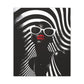 Beauty In Black And White Afrocentric Black Woman Art Canvas Wall Print