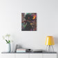 Flee To Freedom Afrocentric Abstract Black Woman Fantasy Alternative History Art Canvas Wall Print