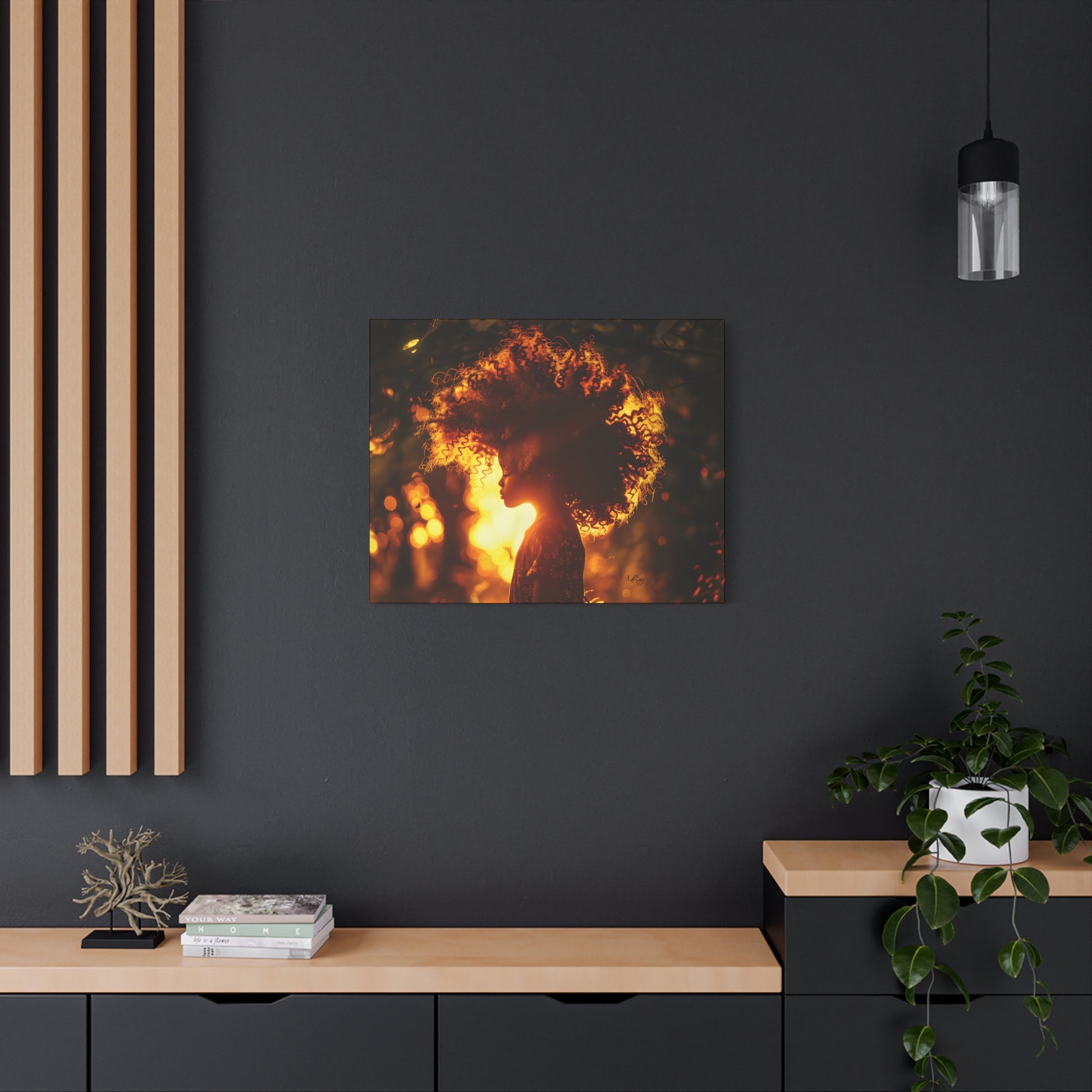 Sunrise Of Youth Afrocentric Black Art Canvas Wall Print - Xtreme Shopper