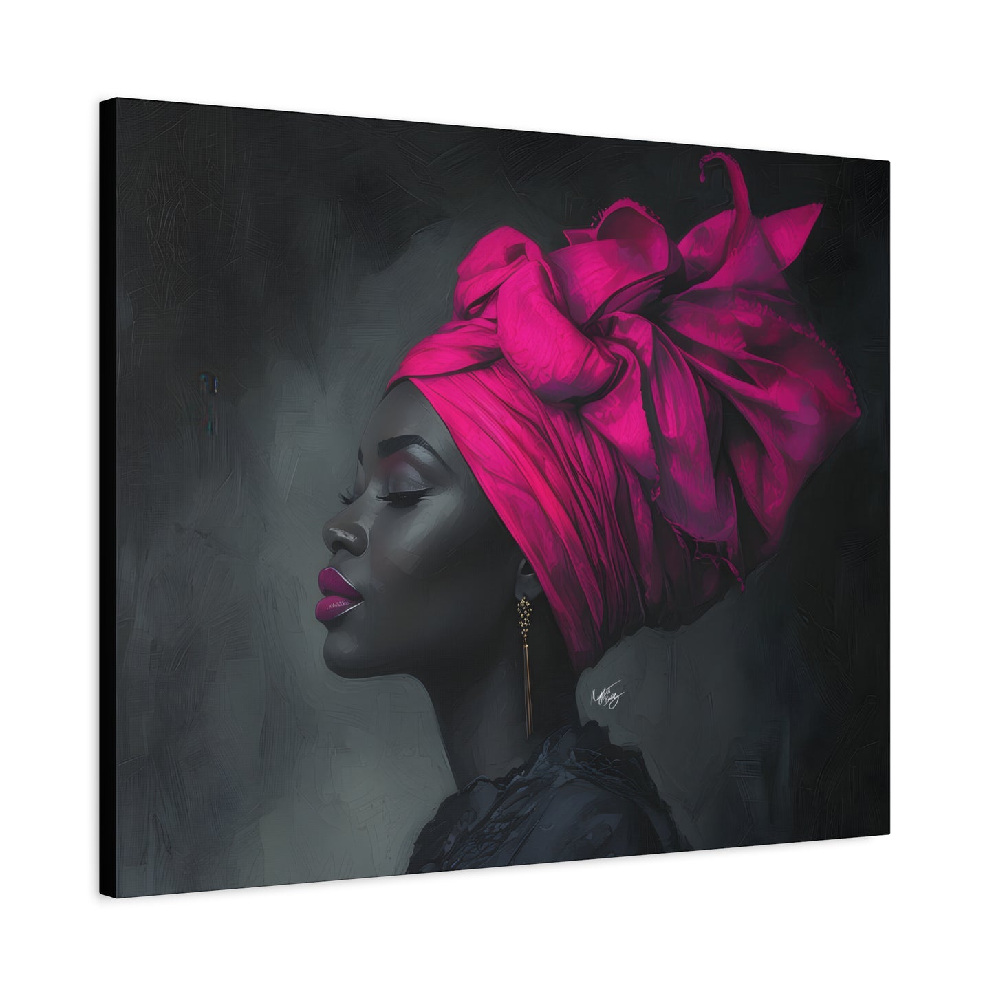 So Still Black Woman Wall Canvas Art