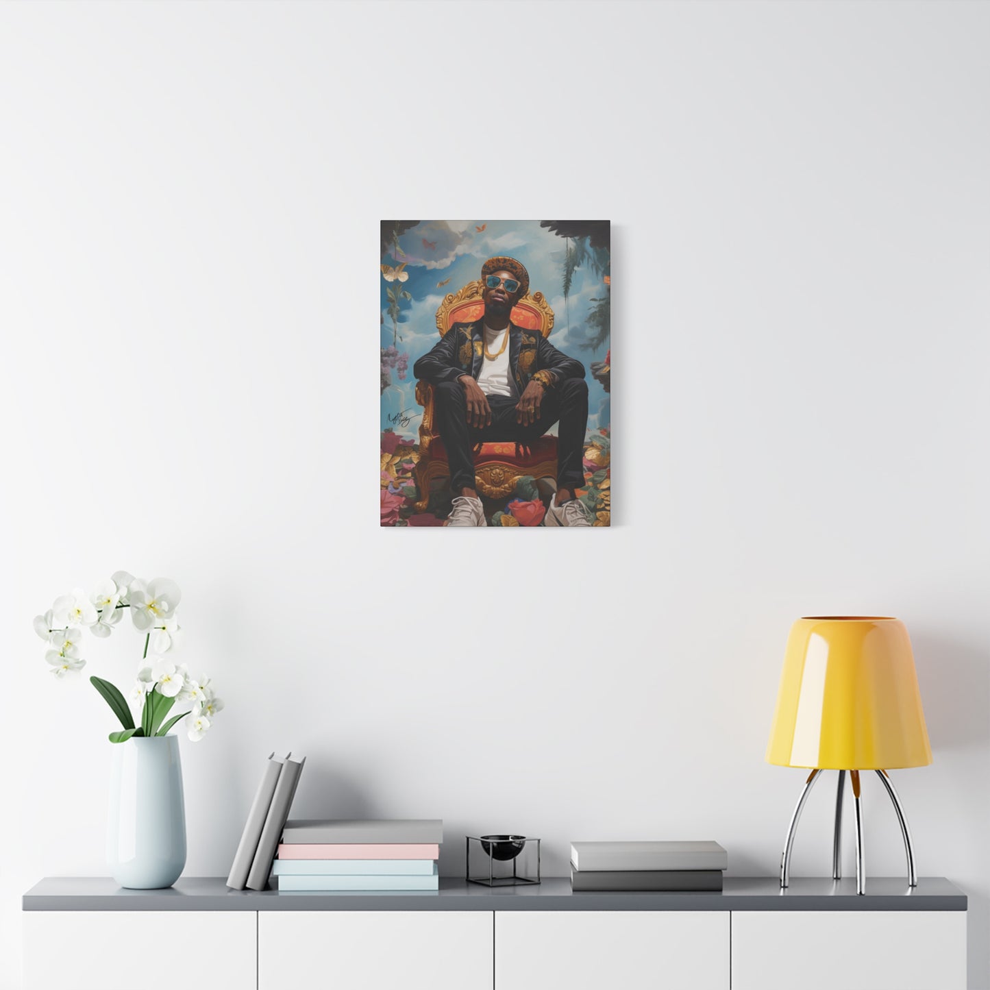 SurrealFlyism Afrocentric Black Man Art Canvas Wall Print