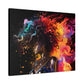 Colors Of The Universe Afrocentric Black Woman Abstract Fantasy Art Canvas Wall Print