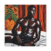 Good Morning Afrocentric Black Artwork Canvas Wall Print