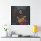 Euphoria Afrocentric Black Woman Abstract Art Canvas Wall Print - Xtreme Shopper