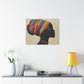 Regal Thoughts Afrocentric Black Woman Art Canvas Wall Print