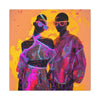 You Know We're Fly Afrocentric Black Abstract Art Canvas Wall Print