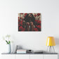 Like A Rose Black Woman Art Canvas Wall Print