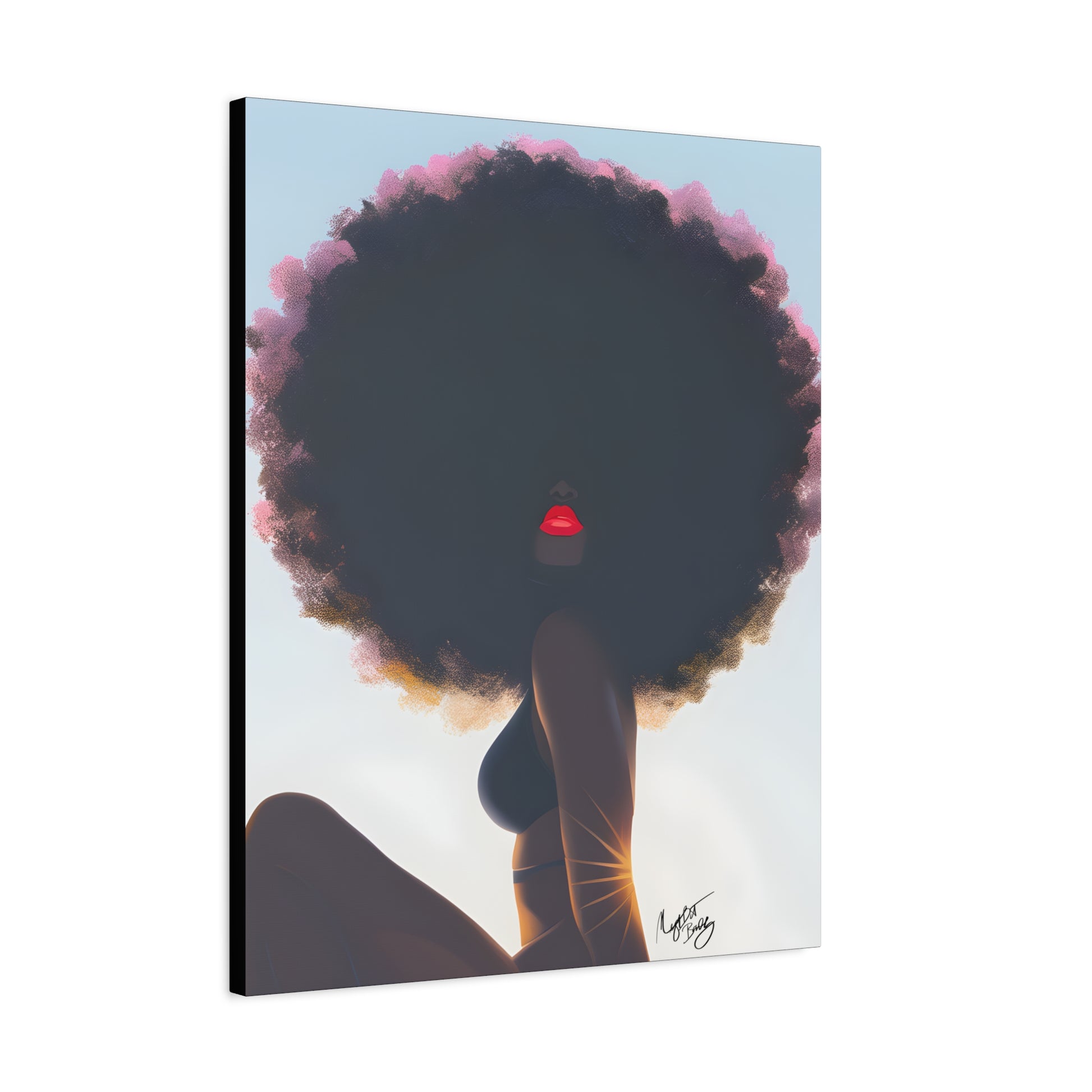 I Am That Chick Afrocentric Black Woman Abstract Fantasy Art Canvas Wall Print - Xtreme Shopper