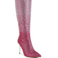 Orymple Shiny Rhinestone Studded Calf Boots - Xtreme Shopper