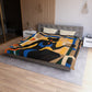 Rising Sun Black Woman Abstract Art Microfiber Duvet Cover