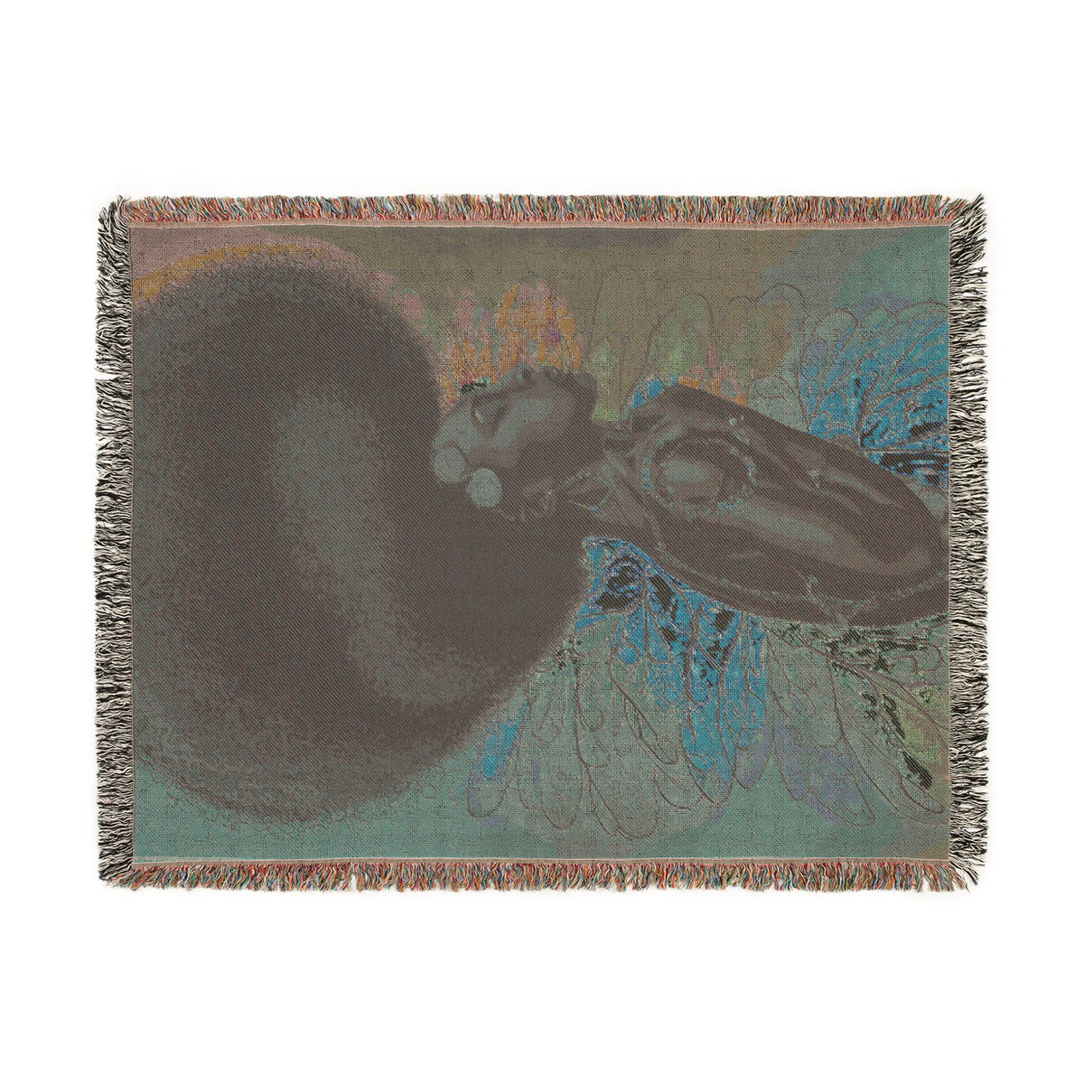 Afro Angel Woven Throw Blanket