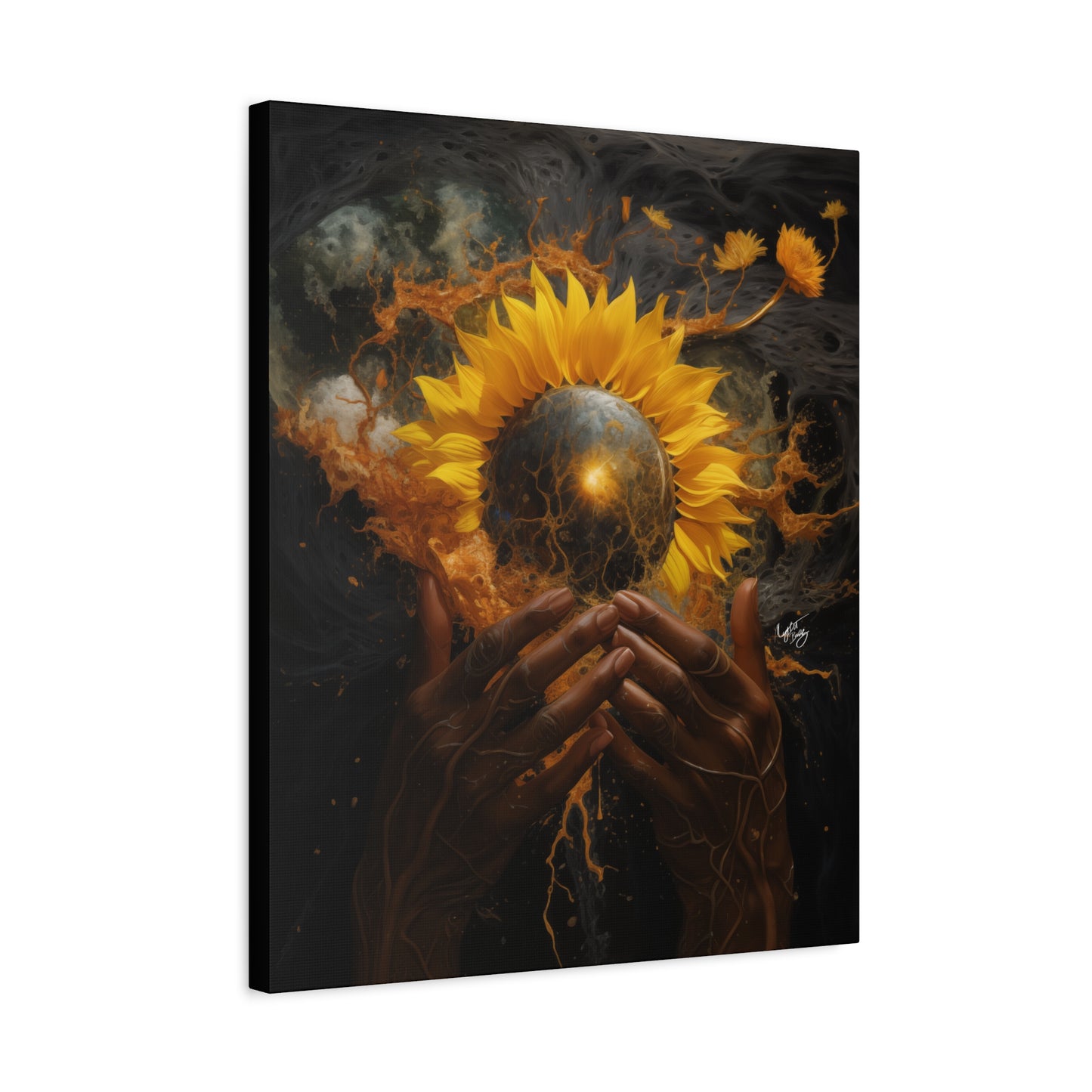 New Beginnings Afrocentric Black Art Canvas Wall Print