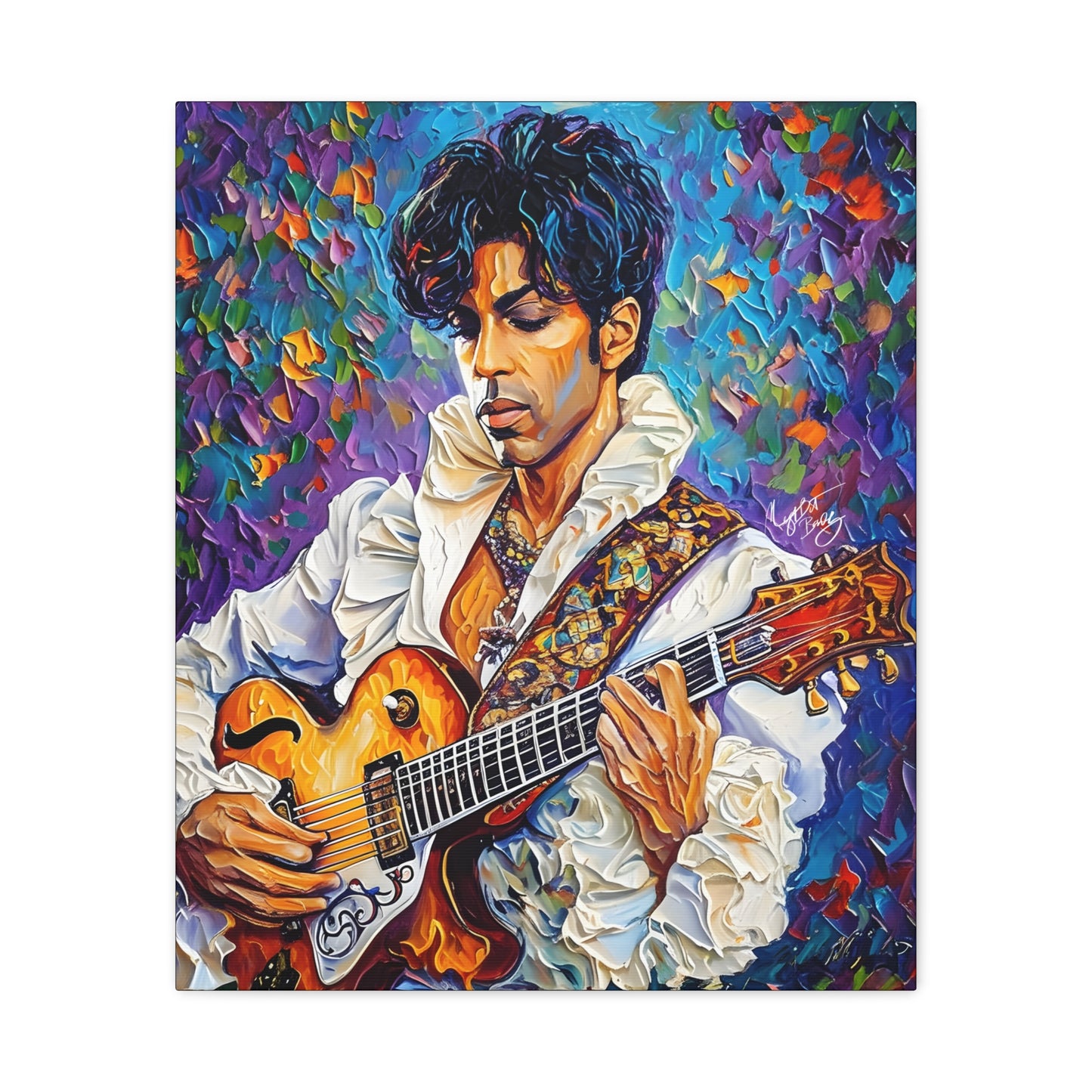Prince The Artist Afrocentric Black Man Art Canvas Wall Print