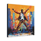 The Jazz Dancer Afrocentric Abstract Black Art Canvas Wall Print - Xtreme Shopper