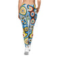 Multicolor Psychedelic Swirl Printed Yoga Pants Leggings