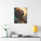 Worship The Sun Afrocentric Black Woman Art Canvas Wall Print