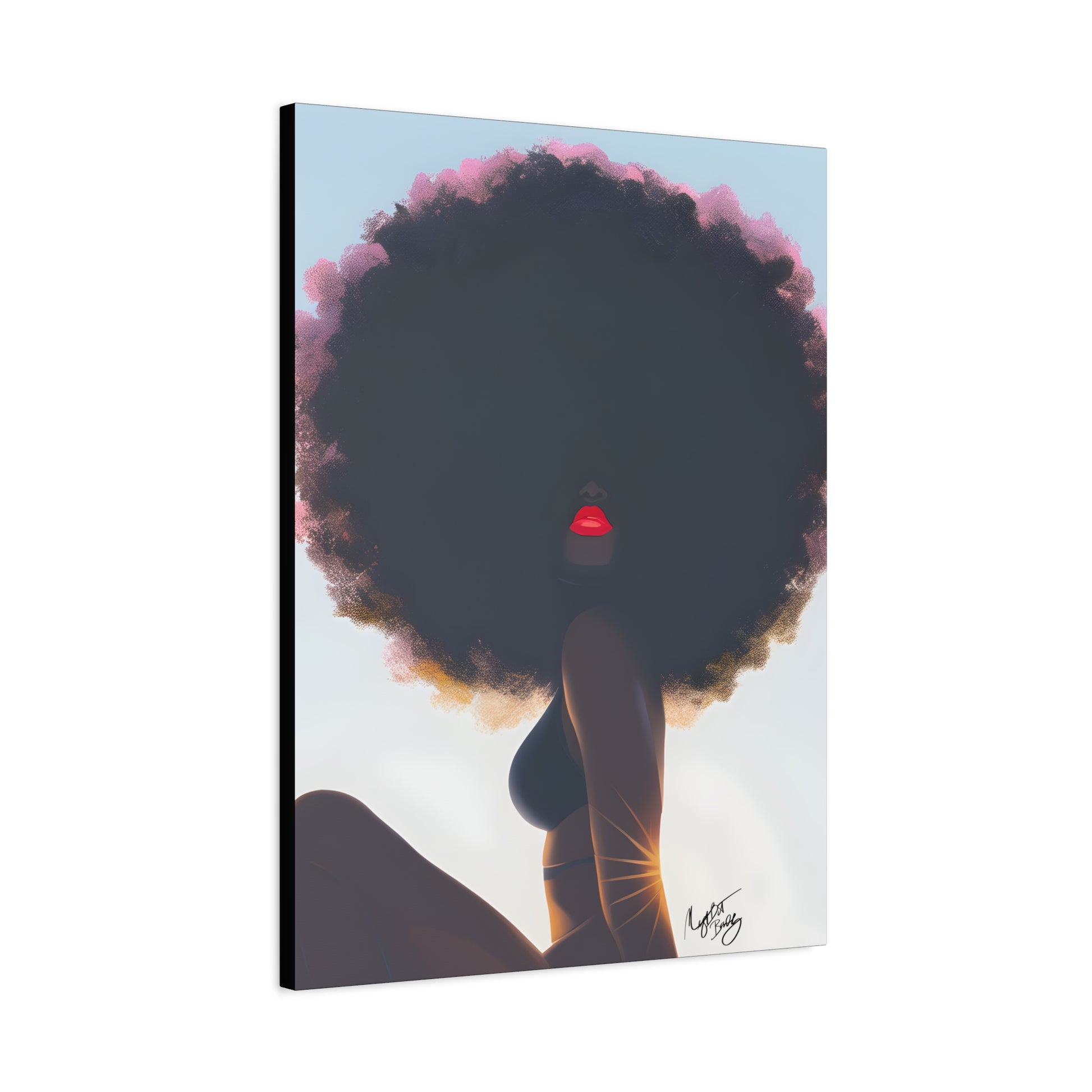 I Am That Chick Afrocentric Black Woman Abstract Fantasy Art Canvas Wall Print - Xtreme Shopper