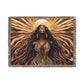 Sun Kissed Black Woman Art Woven Throw Blanket