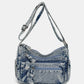 Trendy Adjustable Strap Denim Crossbody Bag