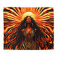 Beautiful Sunrising Black Woman Abstract Art Microfiber Duvet Cover