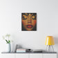 Just Meditate On It Black Woman Art Canvas Wall Print