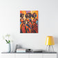 The Sisters Afrocentric Abstract Fantasy Black Woman Art Canvas Wall Print