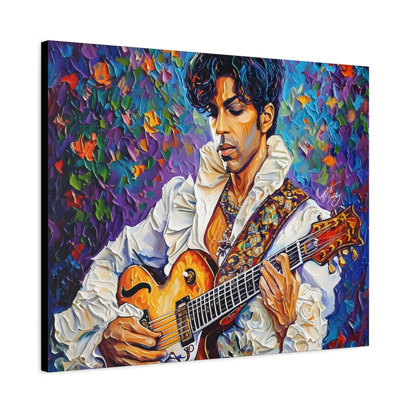 Prince The Artist Afrocentric Black Man Art Canvas Wall Print