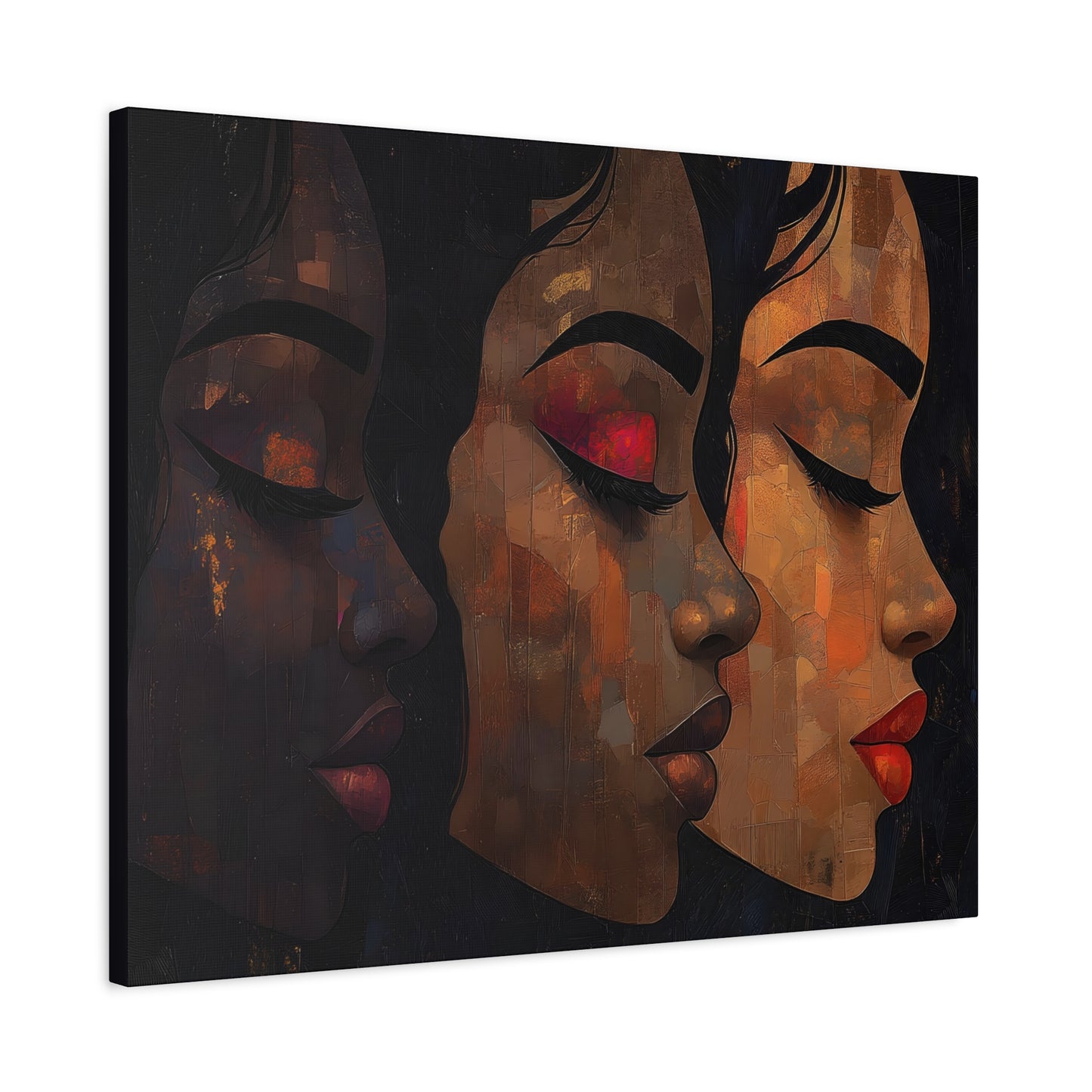 Shades Of Beauty Black Woman Art Canvas Wall Print - Xtreme Shopper