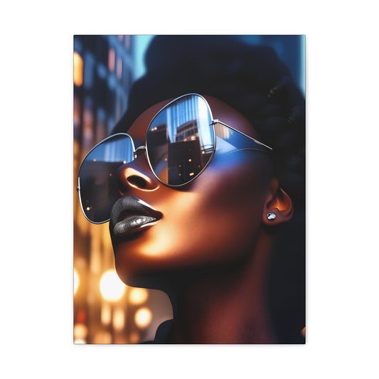 I Am A Diva Black Woman Afrocentric Art Canvas Wall Print