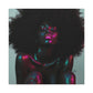 Sometimes It's A Little Hot Afrocentric Black Woman Art Canvas Wall Print
