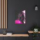 This Pink Is A Mood Afrocentric Black Woman Art Canvas Wall Print