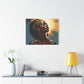 Worship The Sun Afrocentric Black Woman Art Canvas Wall Print