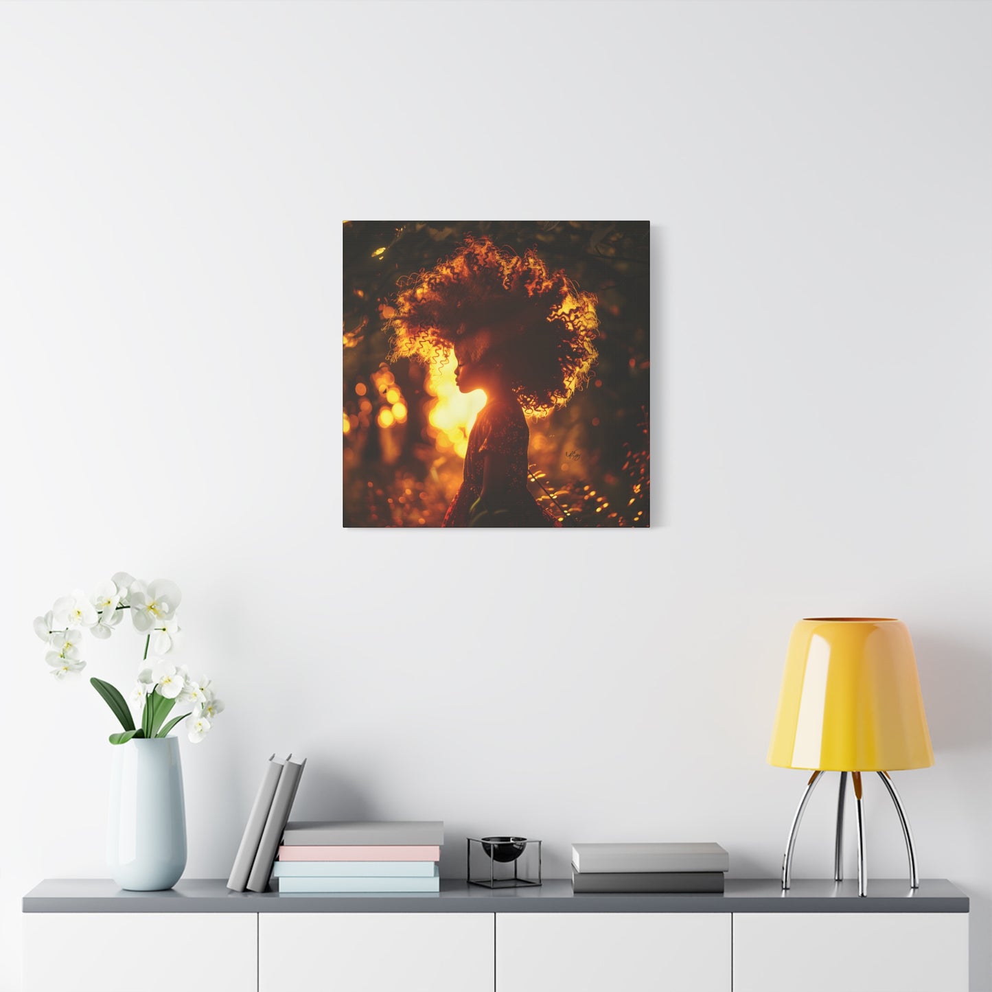 Sunrise Of Youth Afrocentric Black Art Canvas Wall Print - Xtreme Shopper