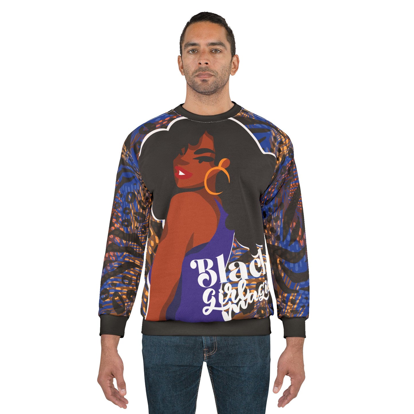 Black Girl Magic Animal Print Theme Sweatshirt