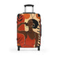 So Chill Abstract Black Woman Art Hardshell Hardside Lockable Spinner Suitcase