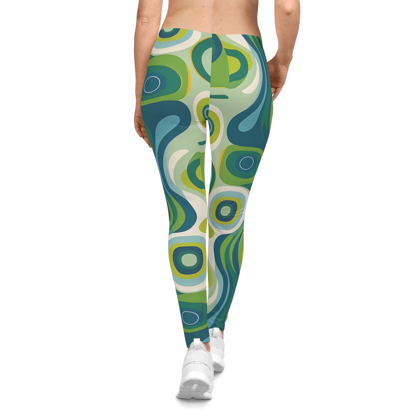 Psychedelic Swirl Printed Yoga Pants Leggings