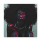 Sometimes It's A Little Hot Afrocentric Black Woman Art Canvas Wall Print