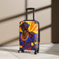 Vacation Vibing Black Woman Art Hardshell Hardside Lockable Spinner Suitcase Luggage