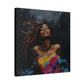 Euphoria Afrocentric Black Woman Abstract Art Canvas Wall Print