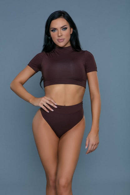 Be Wicked Rio High Waist Bottom and Crop Top Swimsuit - Xtreme Shopper