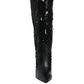 Sitarah Sequin Embellished Stiletto Long Boots - Xtreme Shopper