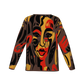 A Little Abstract Afrocentric Crewneck Women's Sweater