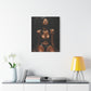 At The End Of The Day Afrocentric Black Woman Art Canvas Wall Print