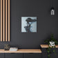 Moisturized and Unbothered Afrocentric Black Woman Art Canvas Wall Print