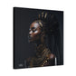 Hair Goals Afrocentric Black Woman Art Canvas Wall Print