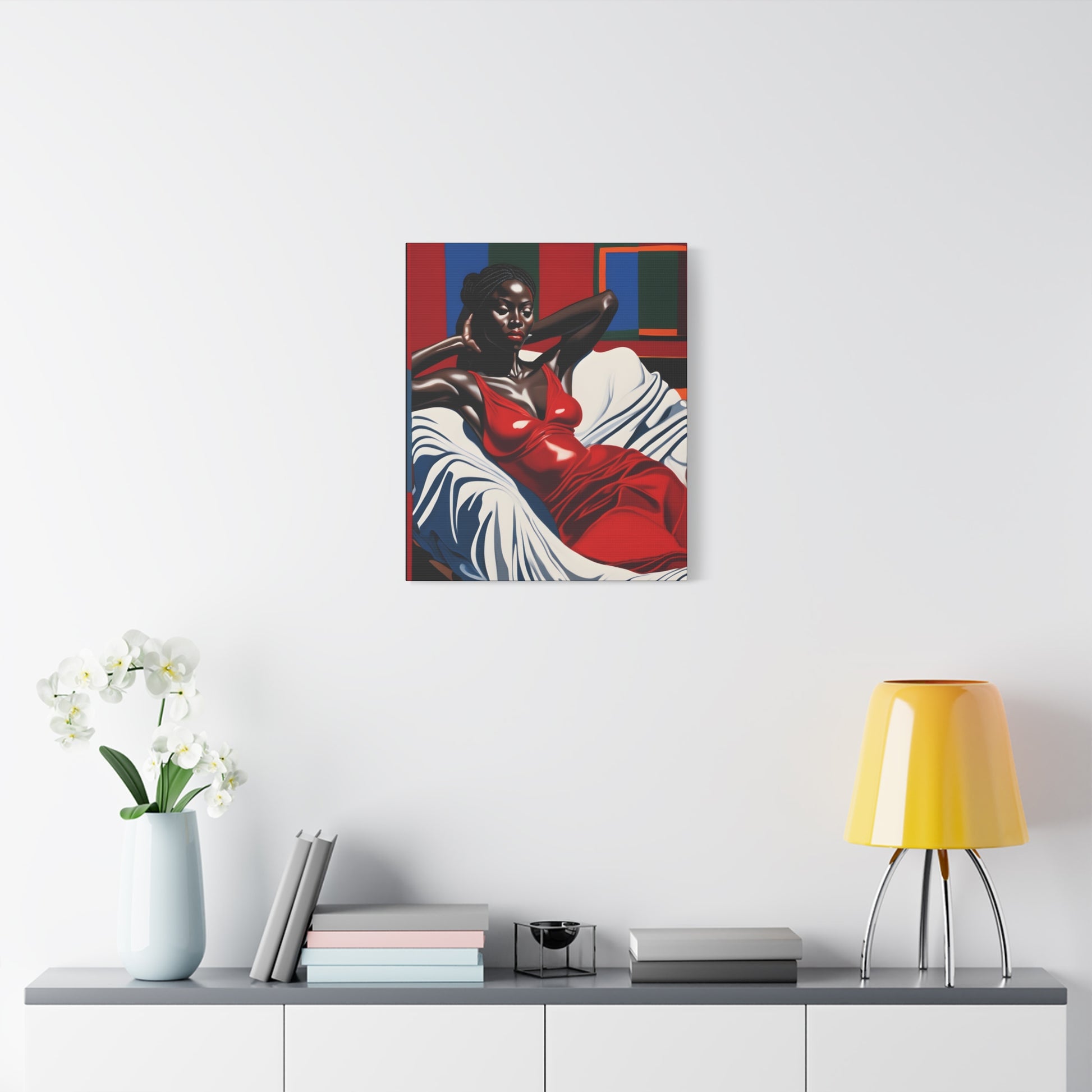 I'll Think About It Afrocentric Black Woman Abstract Art Canvas Wall Print - Xtreme Shopper