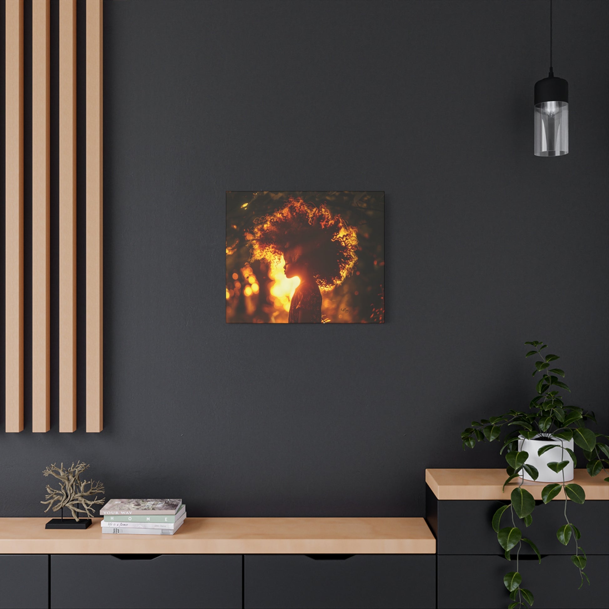 Sunrise Of Youth Afrocentric Black Art Canvas Wall Print - Xtreme Shopper