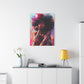 Lord Not Today Afrocentric Black Woman Abstract Art Canvas Wall Print
